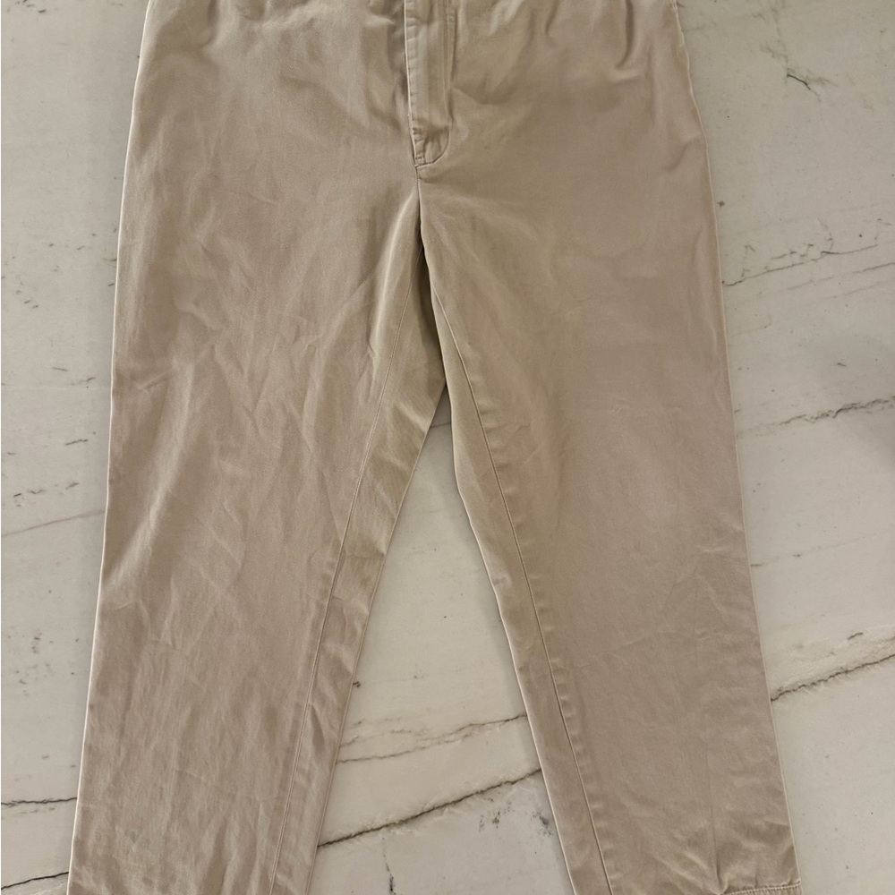 Polo Ralph Lauren Prospect Pant Mens 40x32 Beige Flat Front Chino